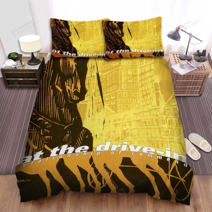 At The Drive-In Band Relationship Of Command Album Cover Bed Sheets Spread Comforter Duvet Cover Bedding Sets