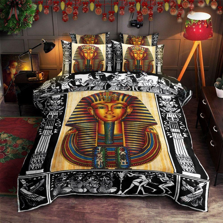 Ancient Egyptian Pharaoh Art Duvet Cover Bedding Set