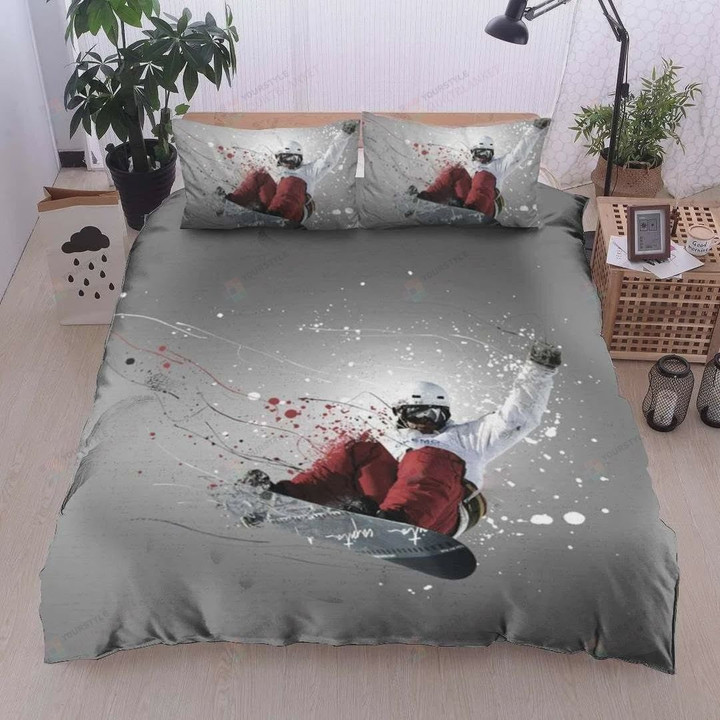 Astronaut Skateboard Splatter Cotton Bed Sheets Spread Comforter Duvet Cover Bedding Sets