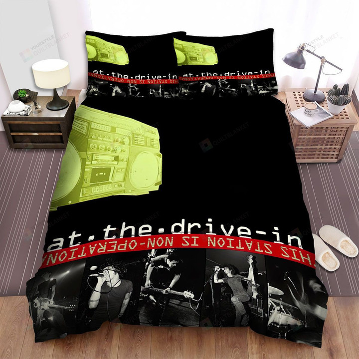 At The Drive-In Band This Station Is Non-Operational Album Cover Bed Sheets Spread Comforter Duvet Cover Bedding Sets Ver 2