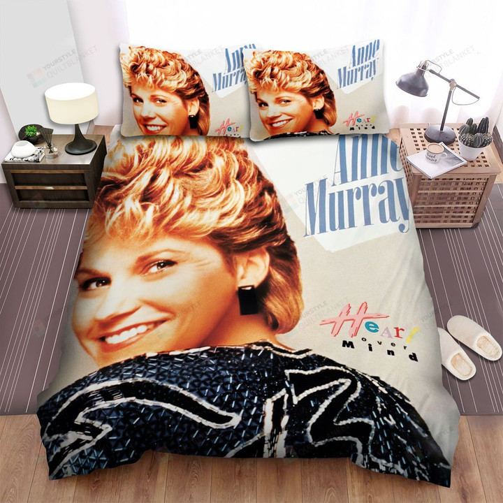Anne Murray Heart Over Mind Album Cover Bed Sheets Spread Comforter Duvet Cover Bedding Sets