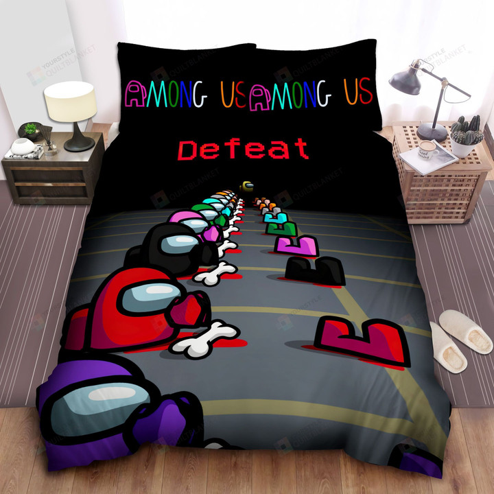 Among Us Defeat Bed Sheets Spread Comforter Duvet Cover Bedding Sets