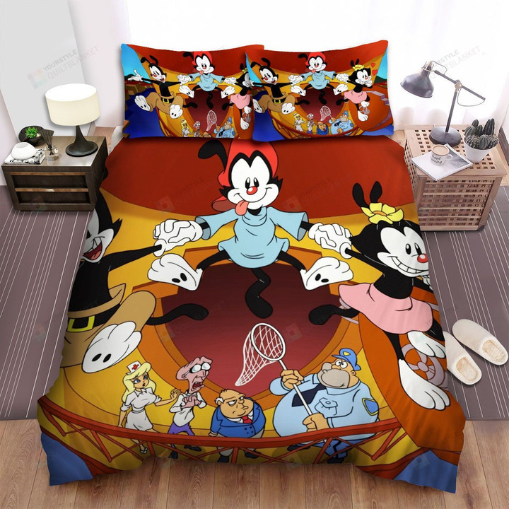 Animaniacs Jumping Out Of The Window Bed Sheets Spread Duvet Cover Bedding Sets