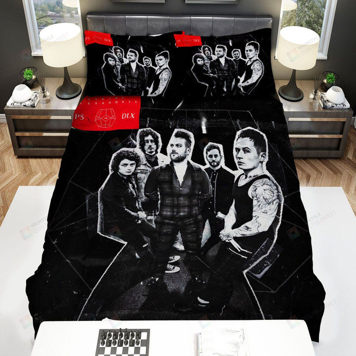 Asking Alexandria Lp5 Dlx Album Cover Bed Sheets Spread Comforter Duvet Cover Bedding Sets