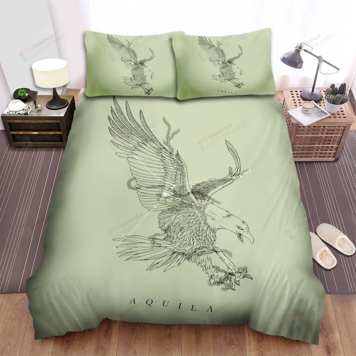 Aquila Constellation Art Bed Sheets Spread Comforter Duvet Cover Bedding Sets