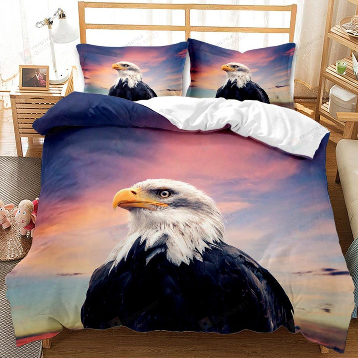 Bald Eagle  Bed Sheets Spread Comforter Duvet Cover Bedding Sets