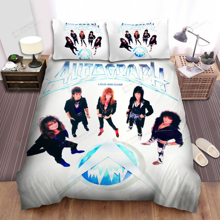 Autograph Band Loud And Clear Album Cover Bed Sheets Spread Comforter Duvet Cover Bedding Sets