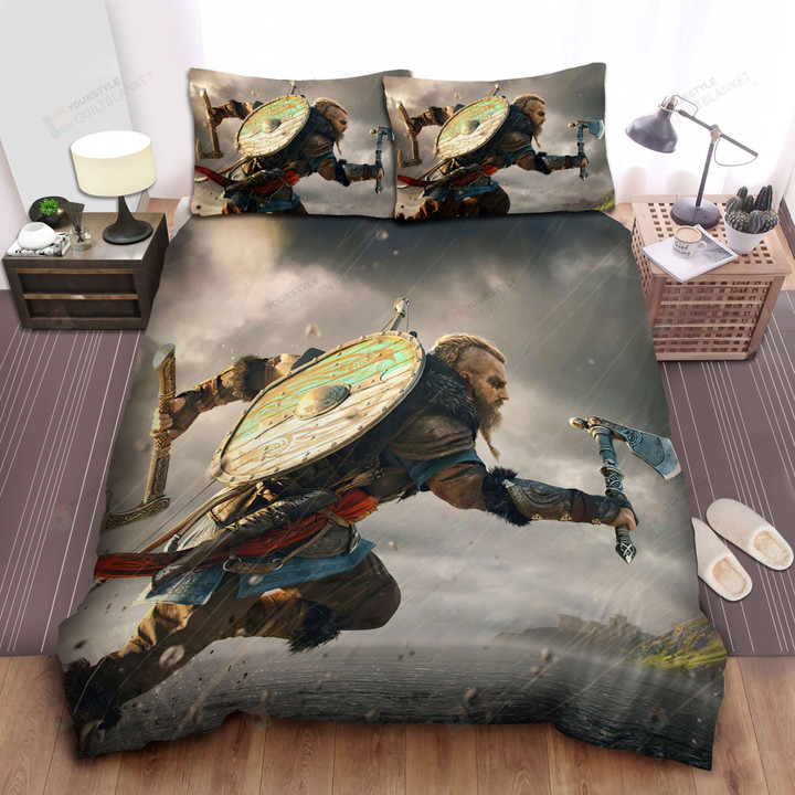 Assassin's Creed Valhalla Viking Army Bed Sheets Spread Comforter Duvet Cover Bedding Sets