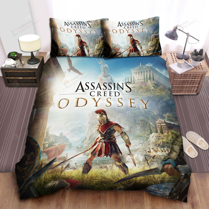 Assassin's Creed Odyssey Warrior Bed Sheets Spread Comforter Duvet Cover Bedding Sets