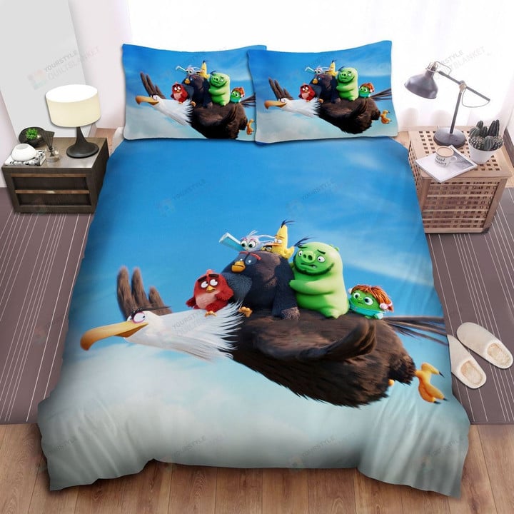 Angry Birds, Mighty Eagle Can Take You To Anywhere Bed Sheets Spread Comforter Duvet Cover Bedding Sets