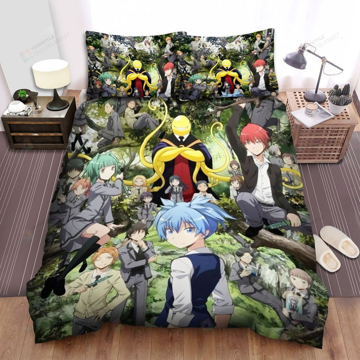 Assassination Classroom In The Forest Bed Sheets Spread Comforter Duvet Cover Bedding Sets