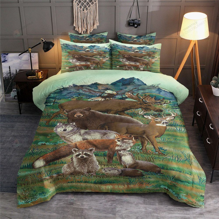Animal On The Pature Cotton Bed Sheets Spread Comforter Duvet Cover Bedding Sets