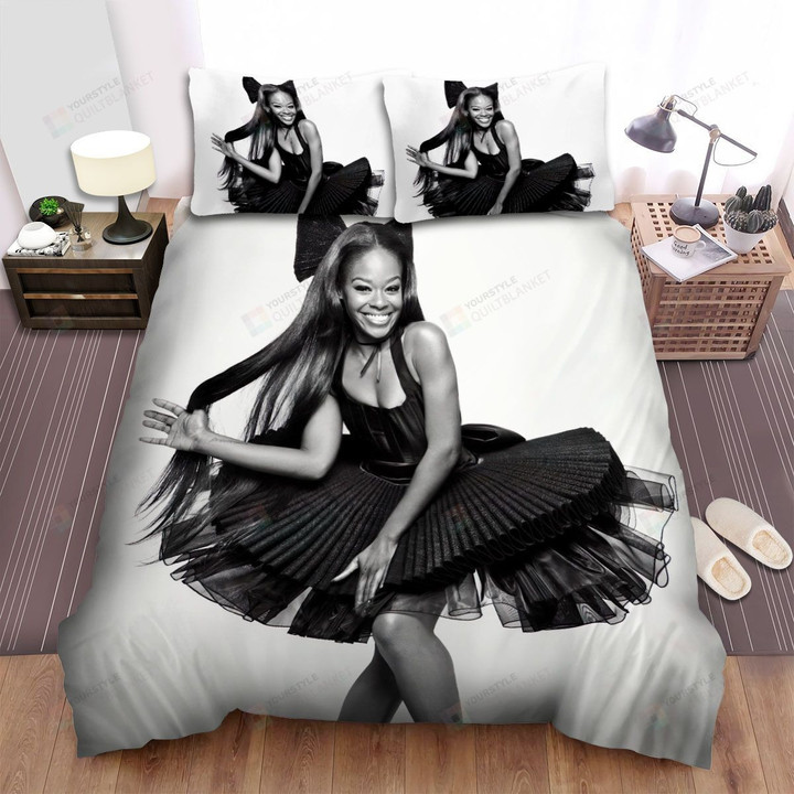 Azealia Banks Black And White Bed Sheets Spread Comforter Duvet Cover Bedding Sets