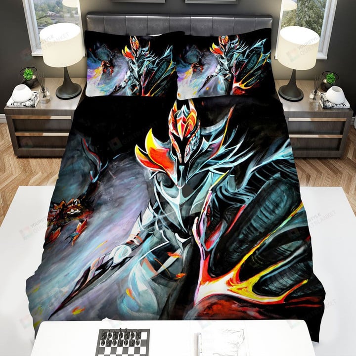 Artwork Of Knight Of The Burning Scale Bed Sheets Spread Comforter Duvet Cover Bedding Sets