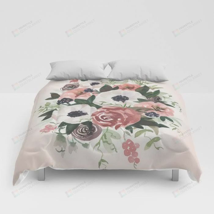 Anemone Cotton Bed Sheets Spread Comforter Duvet Cover Bedding Sets