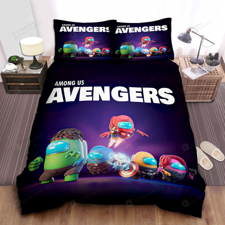Among Us Avenger Bed Sheets Spread Comforter Duvet Cover Bedding Sets
