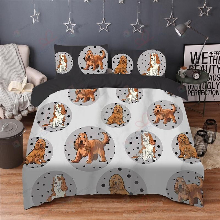 American Cocker Spaniel Bedding Set (Duvet Cover & Pillow Cases)