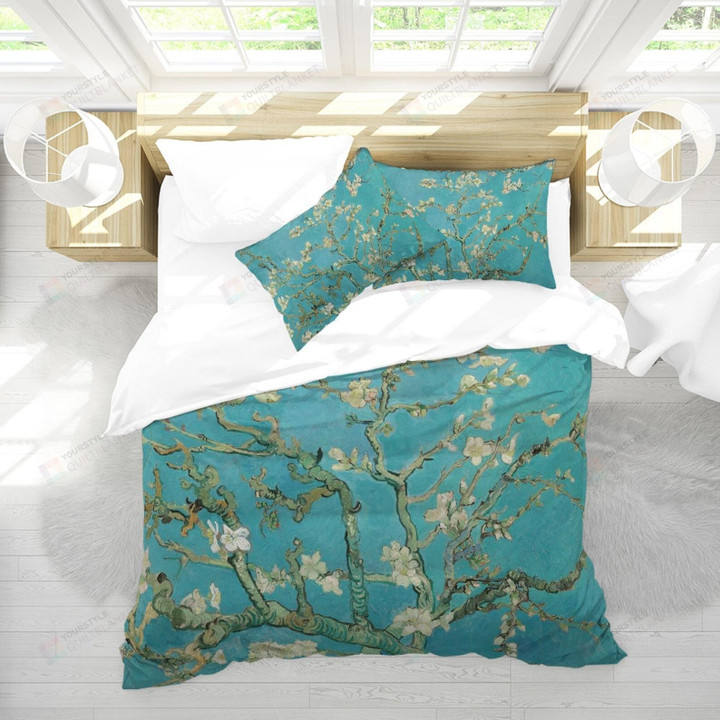Almond Blossom Bed Sheets Spread Duvet Cover Bedding Sets