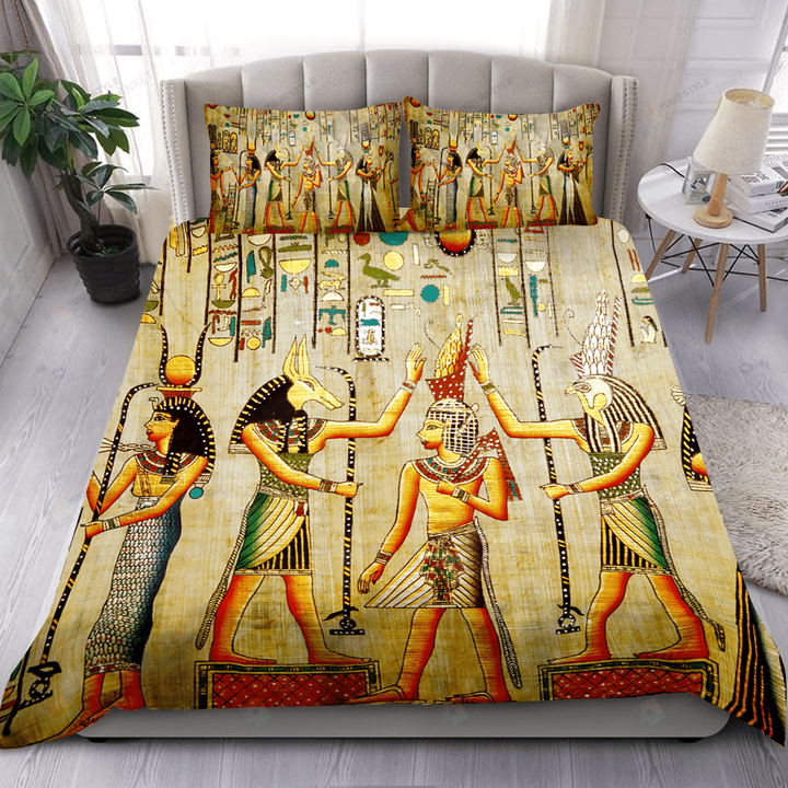 Ancient Egyptian Bedding Set Bed Sheets Spread Comforter Duvet Cover Bedding Sets