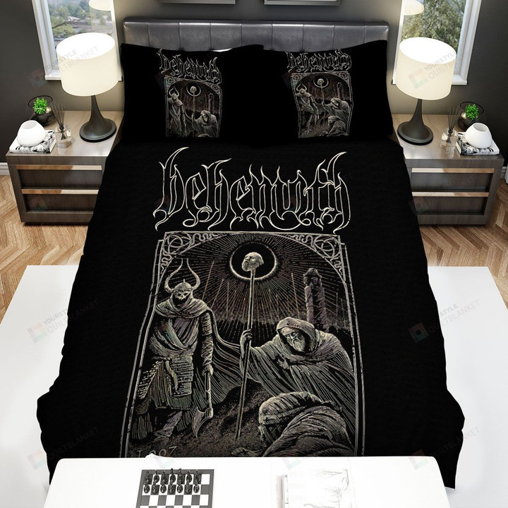 Behemoth Full Moon Illustration Bed Sheets Spread Comforter Duvet Cover Bedding Sets