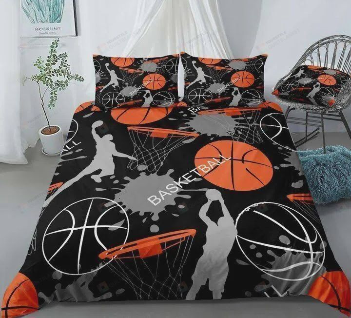 Basketball Painting Cotton Bed Sheets Spread Comforter Duvet Cover Bedding Sets