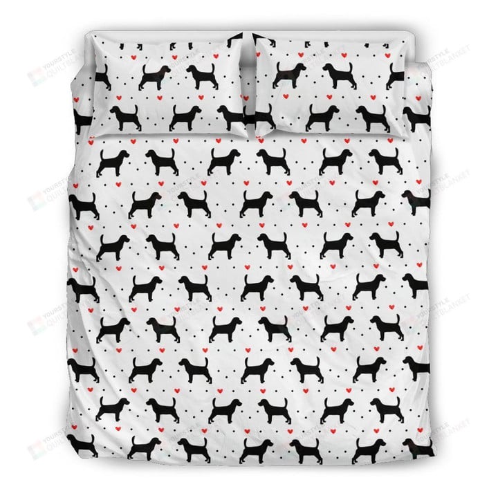 Beagle Love Cotton Bed Sheets Spread Comforter Duvet Cover Bedding Sets