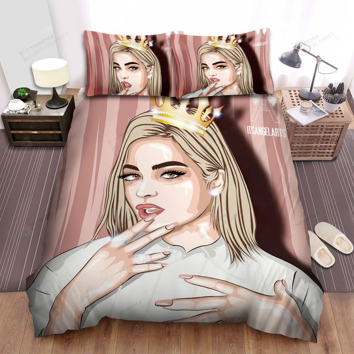 Bebe Rexha Crown Bed Sheets Spread Comforter Duvet Cover Bedding Sets