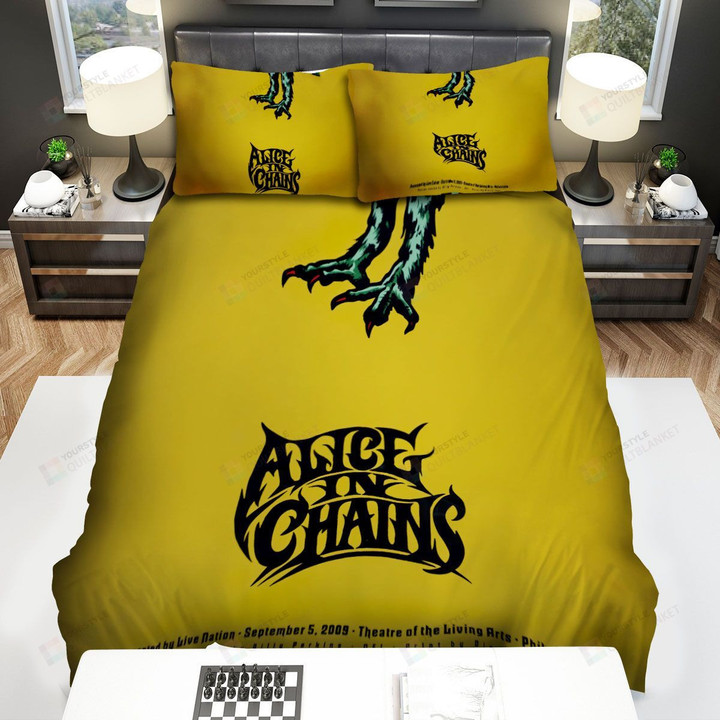 Alice In Chains Philadelphia Poster Bed Sheets Spread Comforter Duvet Cover Bedding Sets