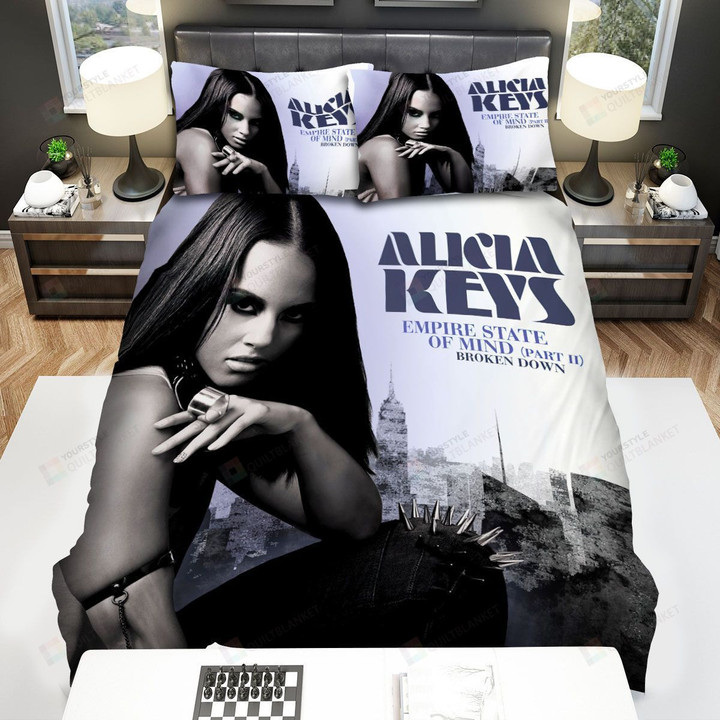 Alicia Keys, Empire State Of Mind Part 2 Bed Sheets Spread Duvet Cover Bedding Sets