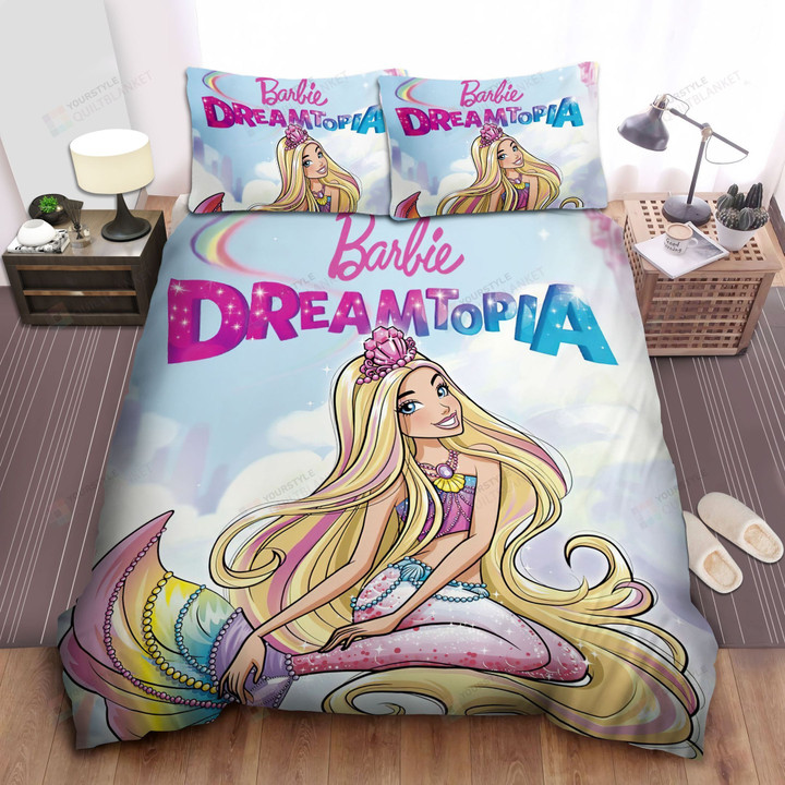 Barbie Dreamtopia Bed Sheets Spread Comforter Duvet Cover Bedding Sets
