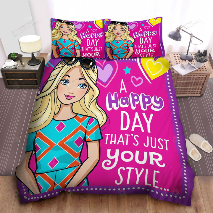 Barbie A Happy Day Bed Sheets Spread Comforter Duvet Cover Bedding Sets