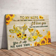 Bestieship To My Wife, I'll Love You Till The Cows Come Home Canvas Wall Art - Pagift Store