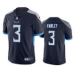 Titans Caleb Farley 2021 NFL Draft Navy Vapor Limited Jersey
