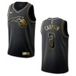 Men's Orlando Magic #3 Troy Caupain Golden Edition Jersey - Black