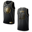 Men's Los Angeles Clippers #13 Paul George Golden Edition Jersey - Black