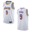 Men's Los Angeles Lakers #9 Rajon Rondo Association Swingman Jersey - White