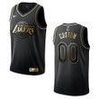 Men's Los Angeles Lakers #00 Custom Golden Edition Jersey - Black