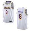 Men's Los Angeles Lakers #8 Kobe Bryant Association Swingman Jersey - White
