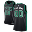 Boston Celtics Nike Swingman Custom Jersey Black - Statement Edition