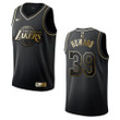 Men's Los Angeles Lakers #39 Dwight Howard Golden Edition Jersey - Black