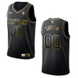 Men's Kentucky Wildcats #00 Custom NCAA Golden Edition Jersey - Black