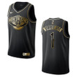 Men's New Orleans Pelicans #1 Zion Williamson Golden Edition Jersey - Black