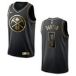 Men's Denver Nuggets #5 Will Barton Golden Edition Jersey - Black