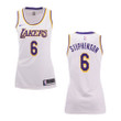 Women's Los Angeles Lakers #6 Lance Stephenson Association Swingman Jersey - White