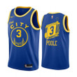 Jordan Poole Golden State Warriors Royal Classic Edition Throwback 2020-21 Jersey