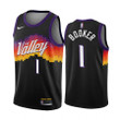 Devin Booker Phoenix Suns Black City Edition The Valley 2020-21 Jersey