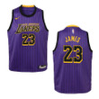 Youth Los Angeles Lakers #23 Lebron James City Swingman Jersey - Purple