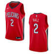 Men's New Orleans Pelicans #2 Lonzo Ball Statement Swingman Jersey - Red