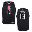 Youth Los Angeles Clippers #13 Paul George Statement Swingman Jersey - Black