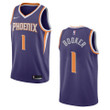 Men's Phoenix Suns #1 Devin Booker Icon Swingman Jersey - Purple